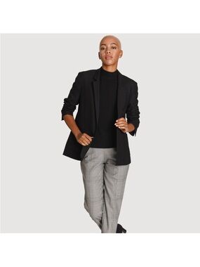 NEW Kit and Ace Classic Stretch Performance Black Button Blazer Jacket 6